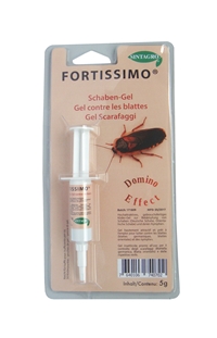Lutte contre les insectes / ravageurs: FORTISSIMO Gel contre les blattes /  5 g